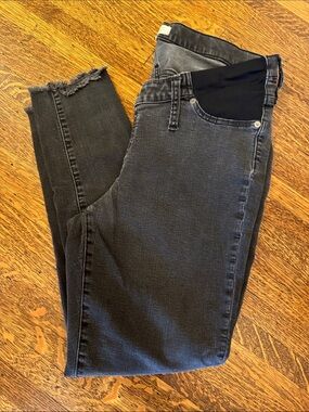 Women’s Madewell Black Maternity Skinny Jeans with Stretch Panel